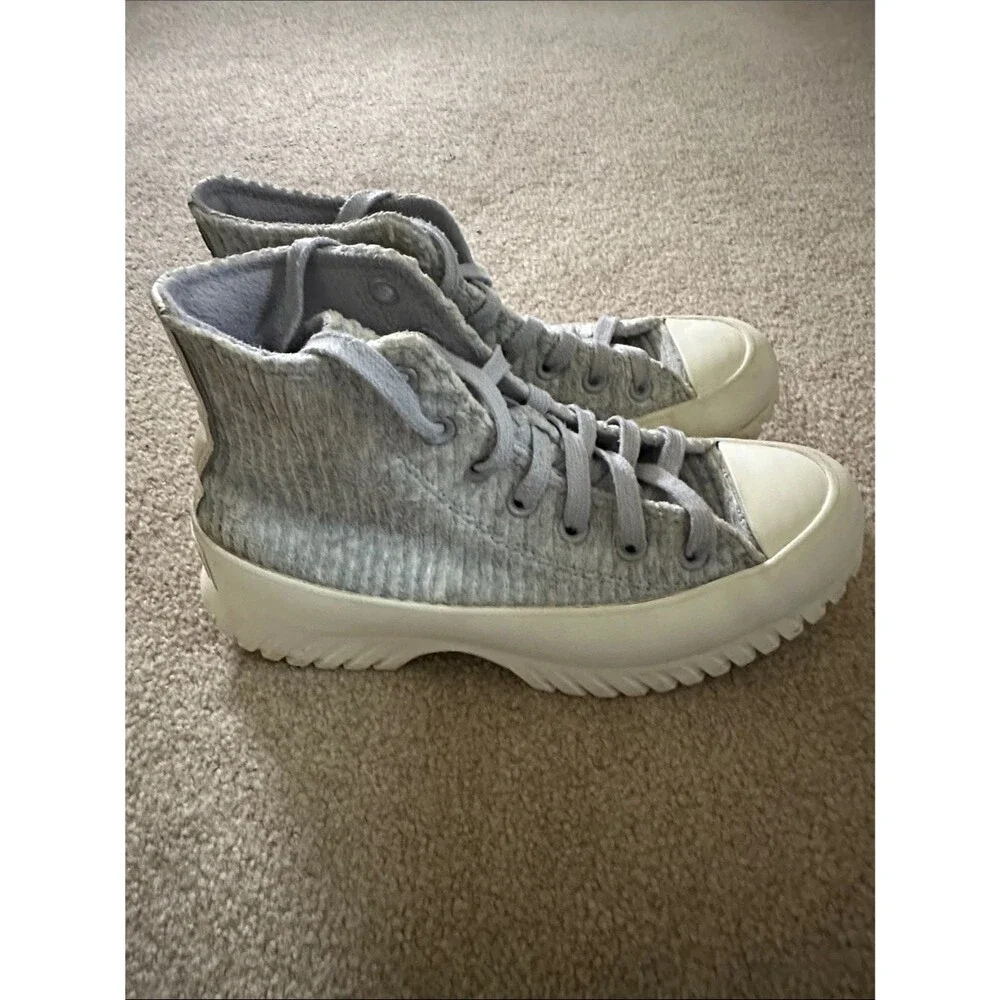 Converse Soft Light Purple High-Top Platform Sneakers M 5 or W 7 - Picture 4 of 9
